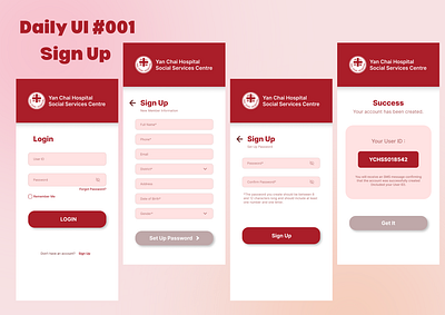 Daily UI #001 Sign Up daily ui daily ui 001 daily ui day1 figma mobile app sign up sign up page ui ui day1