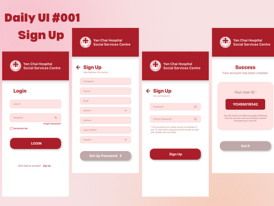 Daily UI #001 Sign Up daily ui daily ui 001 daily ui day1 figma mobile app sign up sign up page ui ui day1