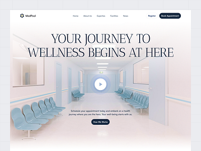 Medpool - Medical Landing Page 🏥 appointment clinic dentitst doctor health app healthcare homepage hospital hospital website landing landing page med website medical medical landing page online docto patient shopify ui web design website