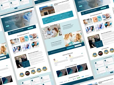 Website Mockup - Fort worth dental app app design application branding dental dentist design figma mockup ui ui design uiux user experiance user interface ux ux design web web app web design website