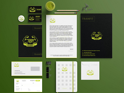 GYM Identity Design - Transfit. advertisingagency brandlogo businesslogo clothingbrand digitalagency innovatixdesigns innovatixhub logoconcept logodesinger logoideas logoinspire logoprocess logoprofesional logos professionallogo stationary streetwearbrand transfit transfitdesigns uniquelogos