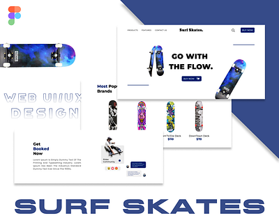 Surf Skates - Skateboard Shop design ecommerce figma modern ui purchase shop skateboard skates ui ux web design