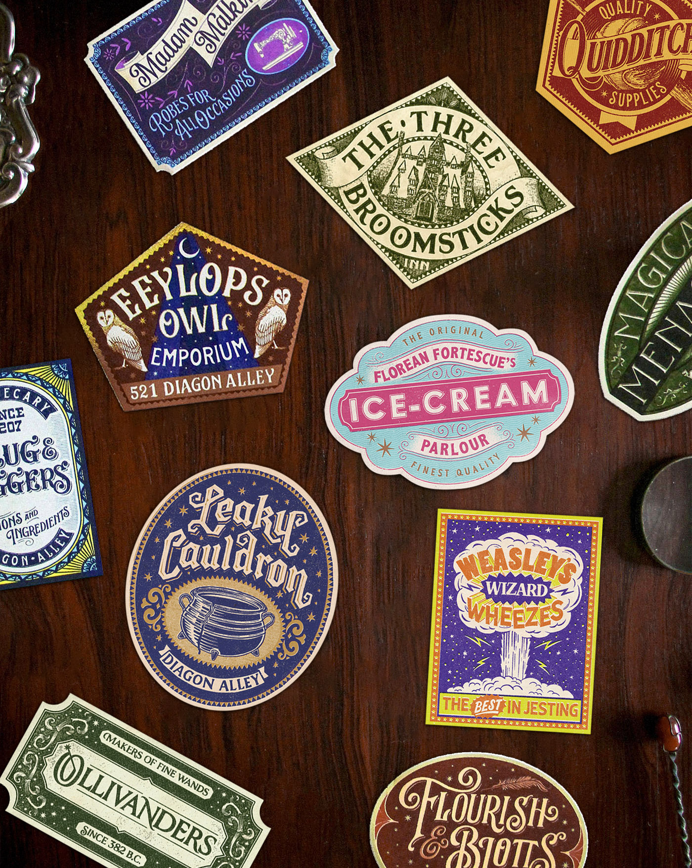Fantastic Souvenirs - Harry Potter Stickers harry potter potter souvenir sticker vintage