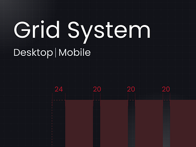 Grid System For Mobile & Desktop Screens android app clean dashboard design grid grid layout grid system minimal product design ui ui design ux ux design uxui web design website