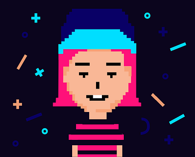 Pixel Art Character 8bit character graphic design pixelart videogames
