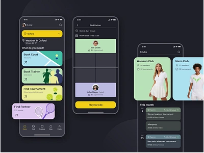 Tennis App | UI/UX app application court design fun game interface outdoor play popular sport tennis trainer ui uiux ux