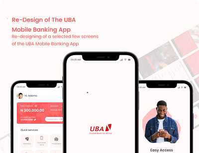 Redesign of the UBA Mobile Banking App Screens daiily ui design mobileapp screens uidesign uiuxdesign