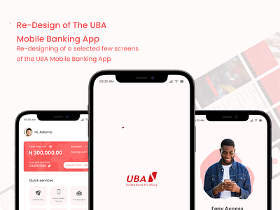 Redesign of the UBA Mobile Banking App Screens daiily ui design mobileapp screens uidesign uiuxdesign