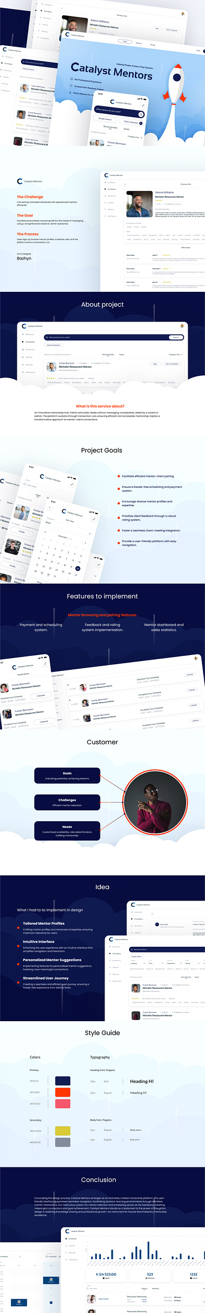 Catalyst Mentors app branding design figma illustration ui uiux uiuxdesign ux uxui