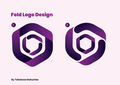 Hexagon Fold Logo branding graphic design logo
