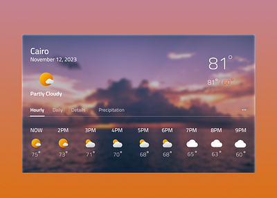 Weather web page ui uiux web design