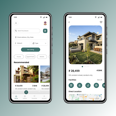 Real Estate Mobile App figma mobileapp ui uidesign uiux ux uxdesign