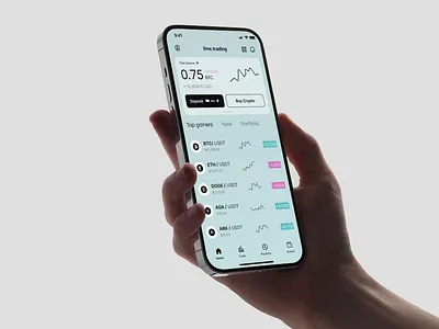 Trading App - lime.trading animation app trading ui