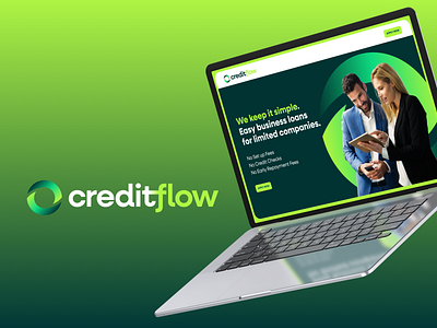 Creditflow branding graphic design logo ui website