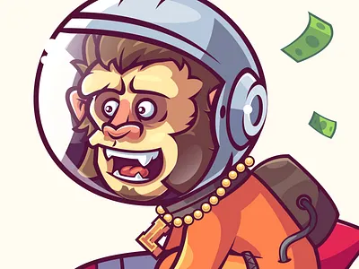 Fly to the Moon design graphic design illustration vector