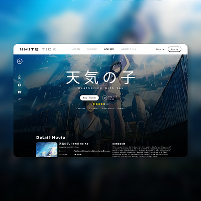 Ticket Movie Web Design animation branding buy ticket design figma figma design logo motion graphics movie web ticket web design ui ui design ui inspiration uiux user experience user interface ux web design