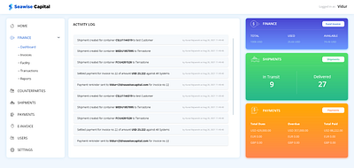 Finance Dashboard finance dashboard