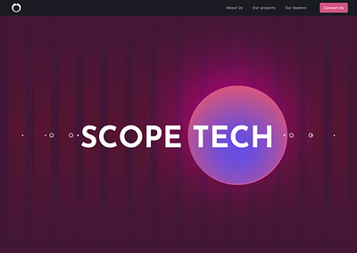 Score Tech - Home page graphic design ui