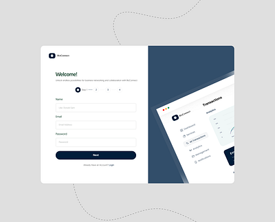 Bizconnect Onboarding branding logo onboarding ui