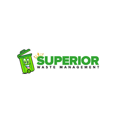 Superior bin business logo cleaning company company graphic design logo superior waste
