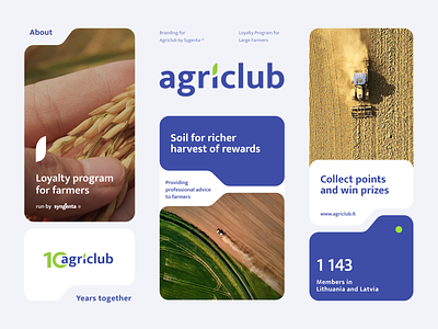 Branding for Farmer Loyalty Program AgriClub agriculture branding corporate design farming flat graphic design logo loyalty modern program rebranding sophisticated