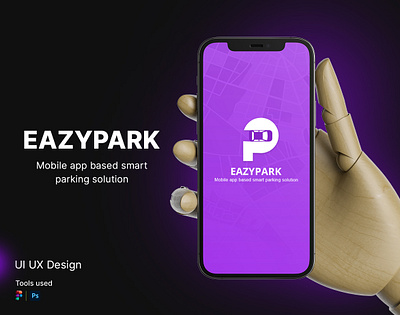 EazyPark Mobile App - UI UX Design creative design figma parking mobile app photoshop ui ux