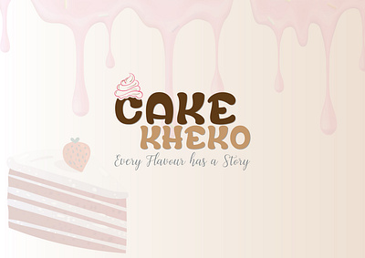 Cake Kheko Logo bakery logo cake logo logo design minimal logo modern logo typography vintage logo