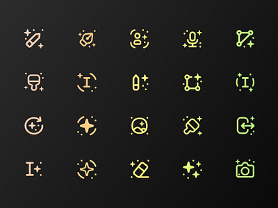 💖FREE AI Art Generation icons pack ai app graphic design icons ui ux vector