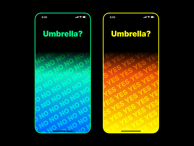 Umbrella? App Concept app ui