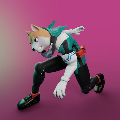 Shiba Inu • 3D Illustration • Blender 3d 3d art 3d character 3d design 3d illustration b3d blender blender3d character character design design illustration shiba inu