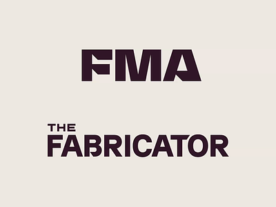 FMA + Fabricator Rebrand b2b brand architecture brand consistency brand identity branding branding agency focus lab logo design parent brand subbrand design typography visual identity
