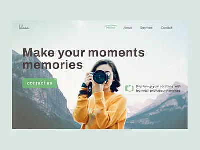 Klasa Website Homepage branding ui