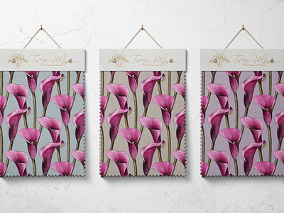 My new Calla Lily watercolor pattern cala lily design fabric fashion flowers garden graphic design illustration pattern seamless tanya vollar textile watercolor