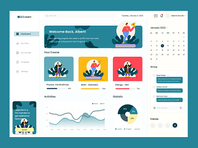 Learning dashboard design app branding dashboard design freelancer illustration laerning mobile app moile ui ui design ui designer ui ux ui] ux ux design