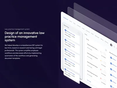 Innovative law practice management system automation billing calendar canban complex components dashboard design system document assembly ia invoice law legal system task ui ui elements uiux user flow wireframes