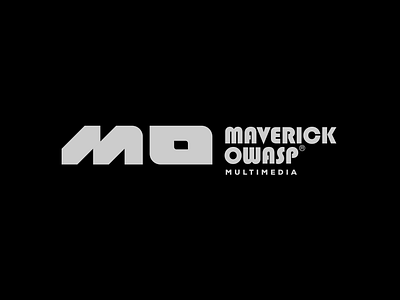 MAVERICK OWASP branding brandmark creative lettermark logo m logo media minimal multimedia o logo videography