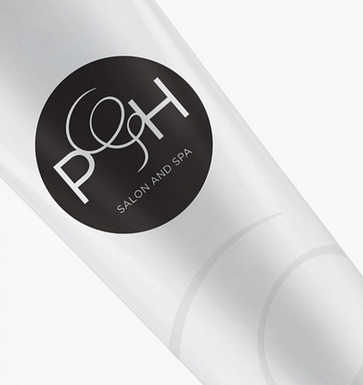 P&H Salon branding environmental graphics graphic design