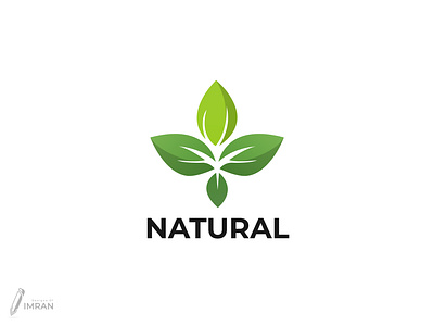 Natural-Logo Design(Unused) app logo brand identity branding creative logo design gradient logo graphic design icon illustration logo minimal logo modern logo nature