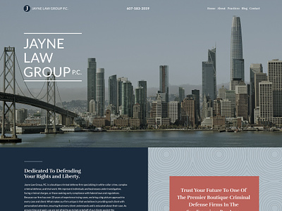 Jayne Law Group graphic design ui