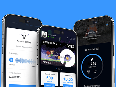 GamerCard | A loyalty app for families app design finance gamefi gamercard gamification loyalty points product ui uiux