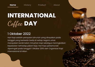 Landing Page - International Coffee Day americano beans brown cafe cafein coffee coffeeshop coffeeweb design indonesia landingpage latte ui ux web webdesign webstore
