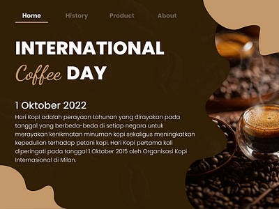 Landing Page - International Coffee Day americano beans brown cafe cafein coffee coffeeshop coffeeweb design indonesia landingpage latte ui ux web webdesign webstore