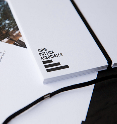 John Puttick Associates branding print design