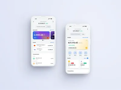 Online bank - mobile app UI app design crypto wallet figma mobile app prototype ui uiux ux web design