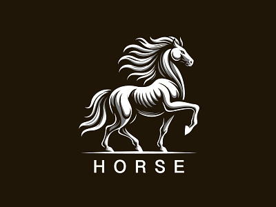 Horse Logo For Sale animal grace grace logo horse logo logo for sale minimalist modern modern logo race racing riding run sale speed strong
