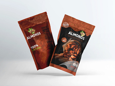 professional pouch package design. almonds food graphic design level pouch design modern pouch package packageing designs professional pouch design trendy trendy pouch design