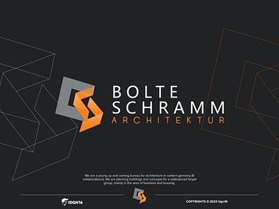 BOLTE SCHRAMM ARCHITEKTUR adobe illustrator branding design designs graphic design graphics idea illustrator logo logo concept logo designs logo idea logo inspiration vector work