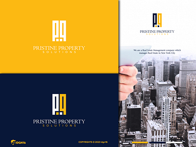 Pristine Property Solutions adobe illustrator brand identity branding design designs graphic design graphics illustrator logo logo concept logo designs logo idea logo inspiration vector