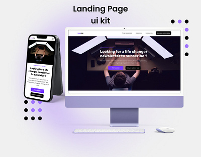 Landing Page design / ui ux design app design graphic design typography ui ux
