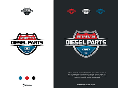 Interstate Diesel Parts adobe illustrator automotive logo design designs diesel part logo graphic design graphics illustrator logo logo designs logo idea logo inspiration mechanic logo vector